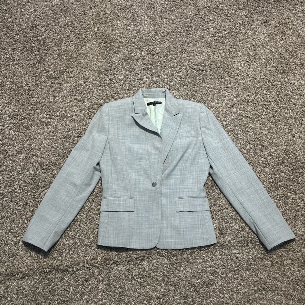 ANTONIO MELANI Light Gray Blazer - Picture 2 of 8